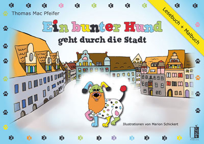 Ein bunter Hund geht durch die Stadt